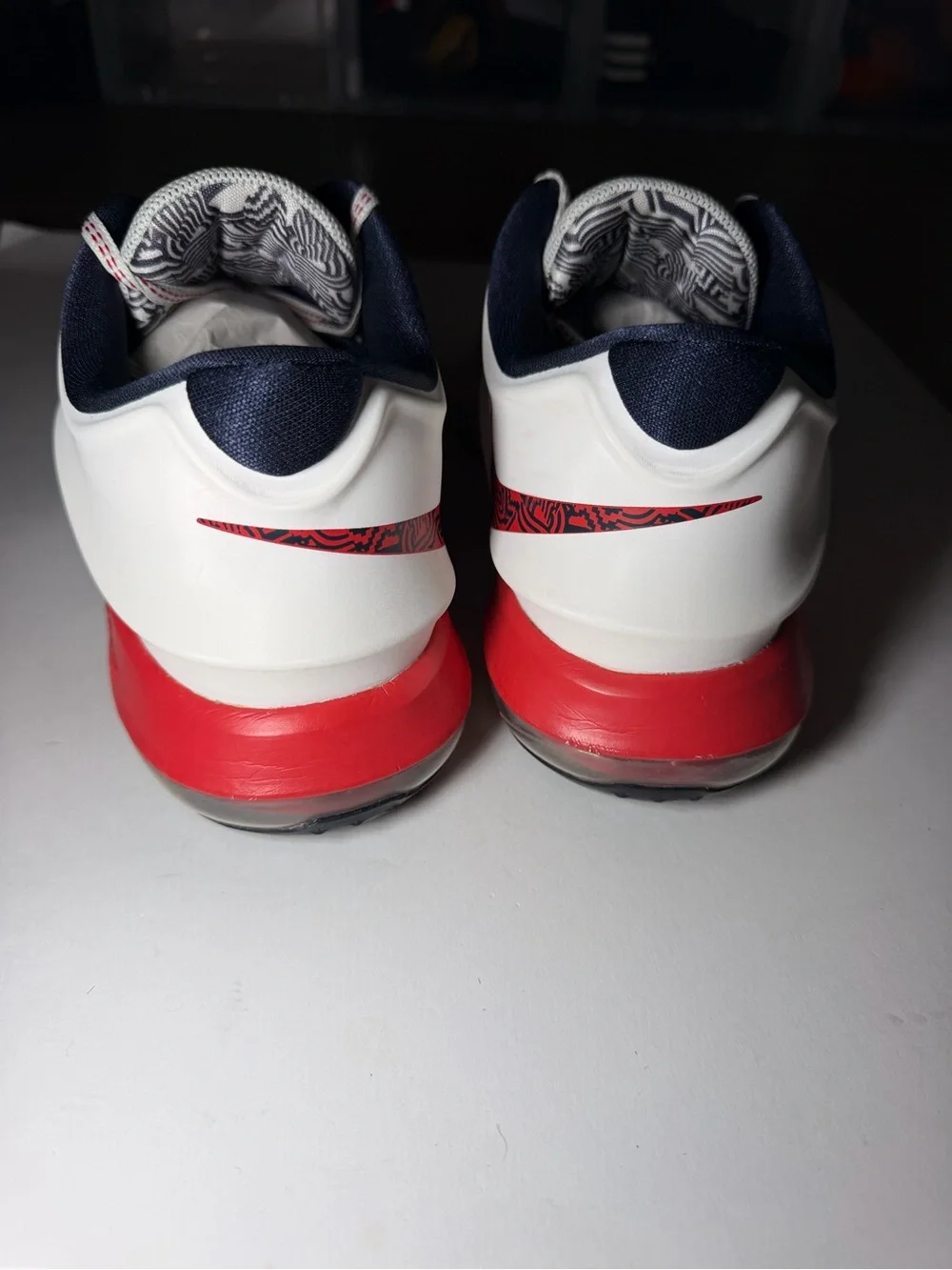 Nike KD 7 USA 653996 146 White Obsidian University Red size 8.5